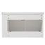 Wall Mounted Bathroom Vanity With Sink, 2 Open Shelves - White
