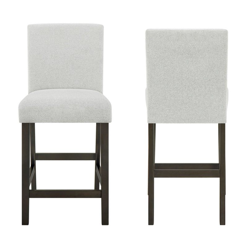 Carissa - Silla de mostrador (Juego de 2) - Stone