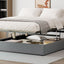 Upholstered Platform Bed With Hydraulic Storage System