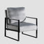 Classic Mid Century Modern Accent Chair With Durable Square Metal Frame, Armchair