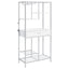 Draper - 5 Shelf LED Wine Cabinet With Pull Out Drawer - Gloss White