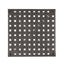 Outdoor Square Side Table With X Shaped Iron Frame - Black