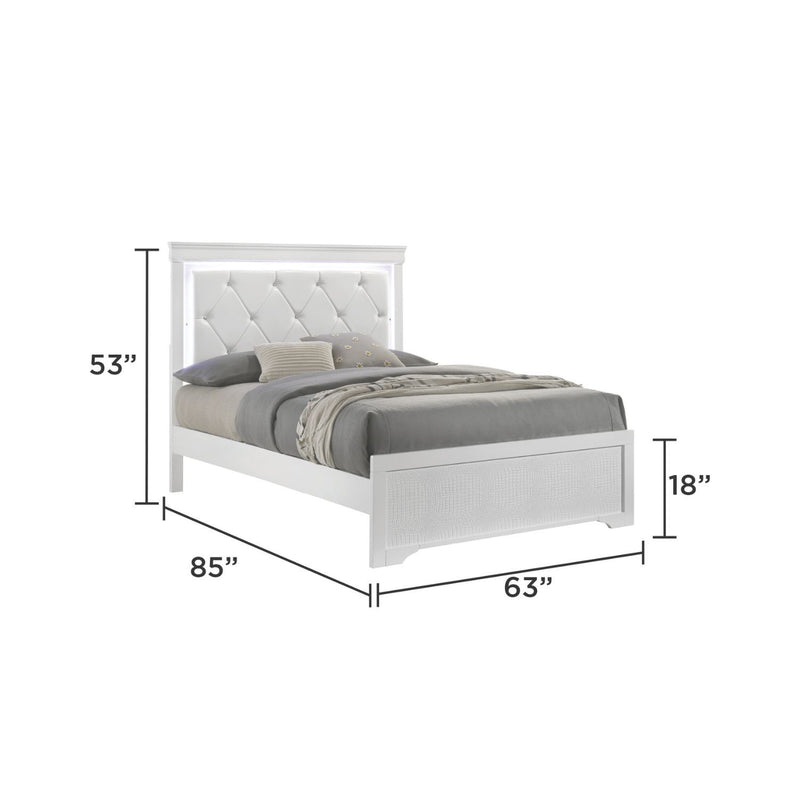 Blaze - Modern Bedroom Set With LED Headboard
