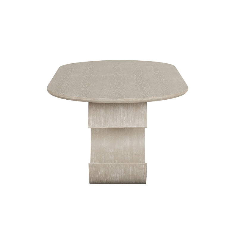 Gwendolyn - Tapa y base de mesa ovaladas - Beige
