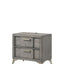 2 Drawer Night Bookmatched Veneers - Gray
