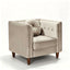 Chesterfield Accent Tufted Square Arm Side Chair