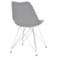 Padded Side Chair And Soft Upholstered Seat (Set of 2) - Gray