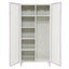Priya II - Synthetic Leather Purple Wardrobe - Purple / White