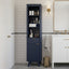 Tall Bathroom Storage Cabinet With Adjustable Shelves And 1 Drawer & Door
