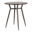 Clara - Industrial Round Dinette Table - Antique