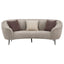 Aura - Upholstered Curved Sofa And Tapered Legs - Beige