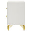 Chesney - 2 Drawer Nightstand With Trim, Bedroom Side Table - White