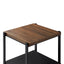 Linea - 3 Piece Occasional Set (1 Coffee & 2 End Tables) - Black / Brown