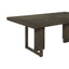 Glenmoor - Rectangular Dining Table With Geometric Double Pedestal Base - Dark Gray