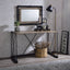 Jodie - Console Table - Rustic Oak / Antique Black