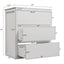 Freestanding Bathroom Vanity With Ceramic Sink, 2 Full Extension Drawers