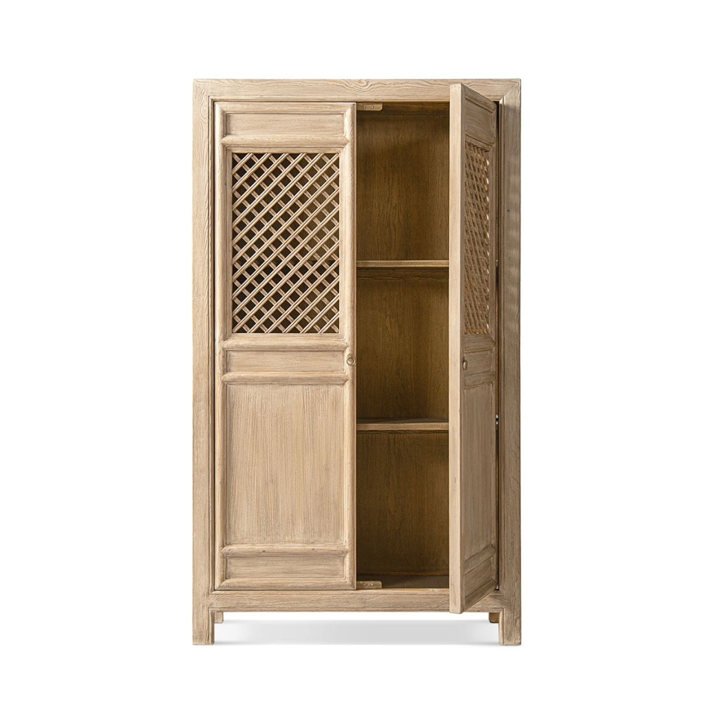 Arden - 2 Door Bookcase Storage Cabinet - Natural