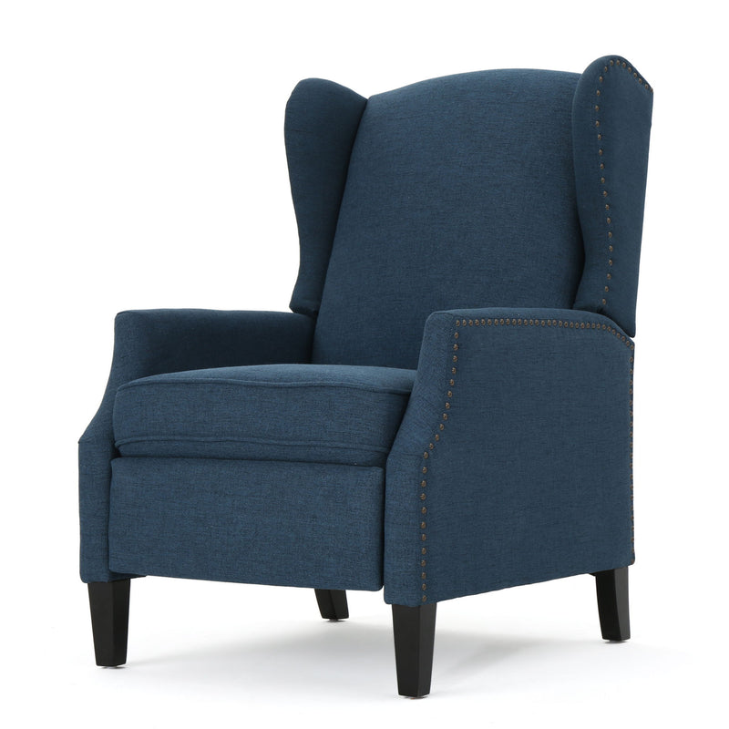 Westeros Wing Back Fabric Upholstered Recliner
