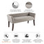 Elegant Design Bench Upholstery, Solid Wood Frame