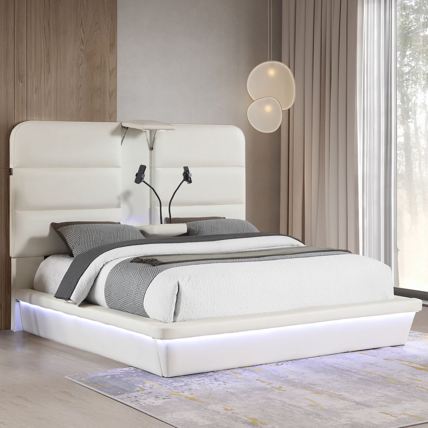 Futura - Upholstered Bed With Tall Headboard