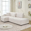 Jessica - Lamb Wool Sectional Sofa With Chaise, Versatile Configuration