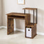 Lyphre - Computer Desk - Weathered Oak / Black