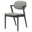 Modern Dining Chair And Zigzag Arm Design (Set of 2)