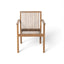 5 Piece Patio Furniture Set Acacia Wood Table And 4 Heavy Duty Cushioned Chairs