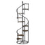 8 Shelf Staircase Bookcase Industrial Storage And Scratch Resistant Shelves - Brown
