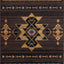 Tribes - 5'3" X 7'3" Southwest Area Rug - Brown