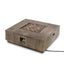 Wellington Square Iron Fire Pit With Wood Pattern Design And 50, 000 Btu Output