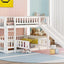 Low Bunk Bed With Slide, Fence And Ladder