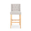 Vienna - Contemporary Fabric Tufted & Wingback Counter Stools (Set of 2)