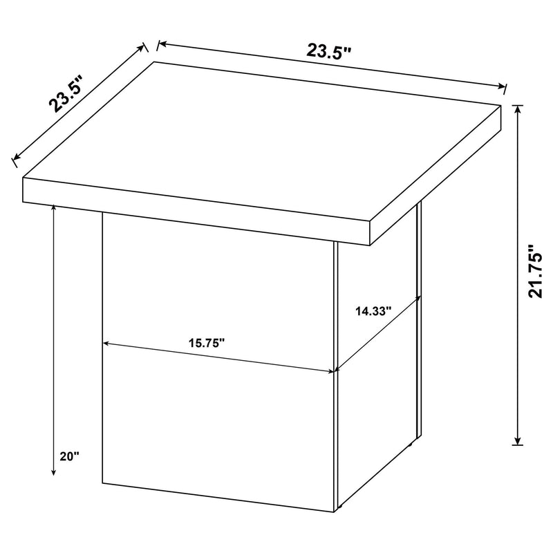 Eldridge - Coffee Table Set With Square Tops