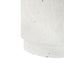 Outdoor Terrazzo Concrete Drum End Table, Living Room Accent Table - White Terrazzo