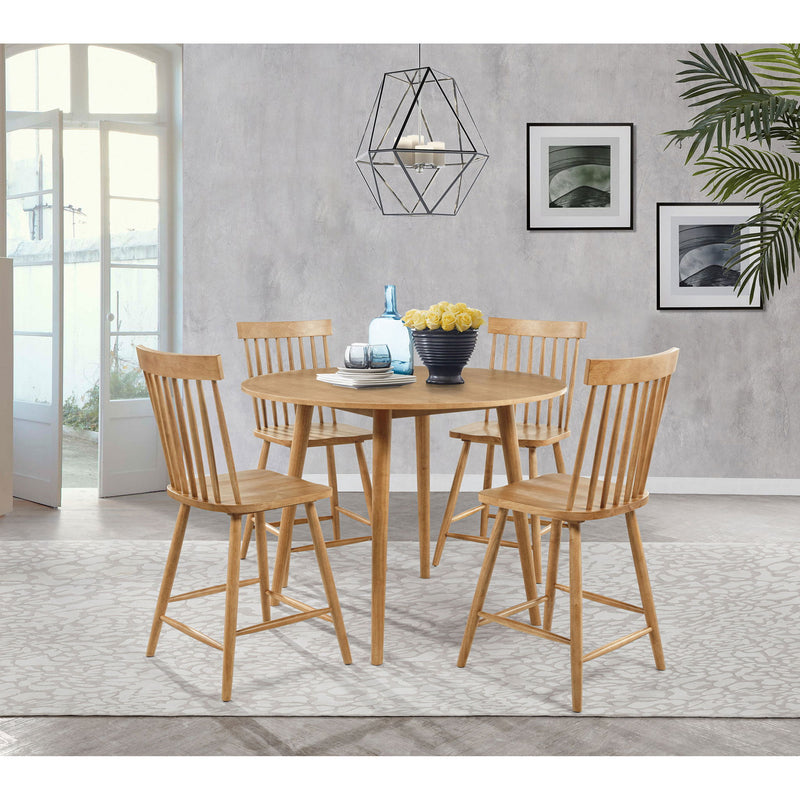 Waverly - Round Counter Height Dining Table - Light Ash