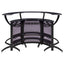 Elaina - 3 Piece Curved Freestanding Home Bar - Black