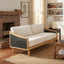 3 Seater Sofa With Rattan Armrests