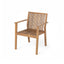 7 Piece Patio Furniture Set Acacia Wood Table And 6 Heavy Duty Cushioned Chairs