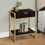 Accent Side Table, Storage Drawer, Spacious Tabletop