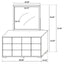 Jeremiah - 6 Drawer Dresser With Mirror - Black