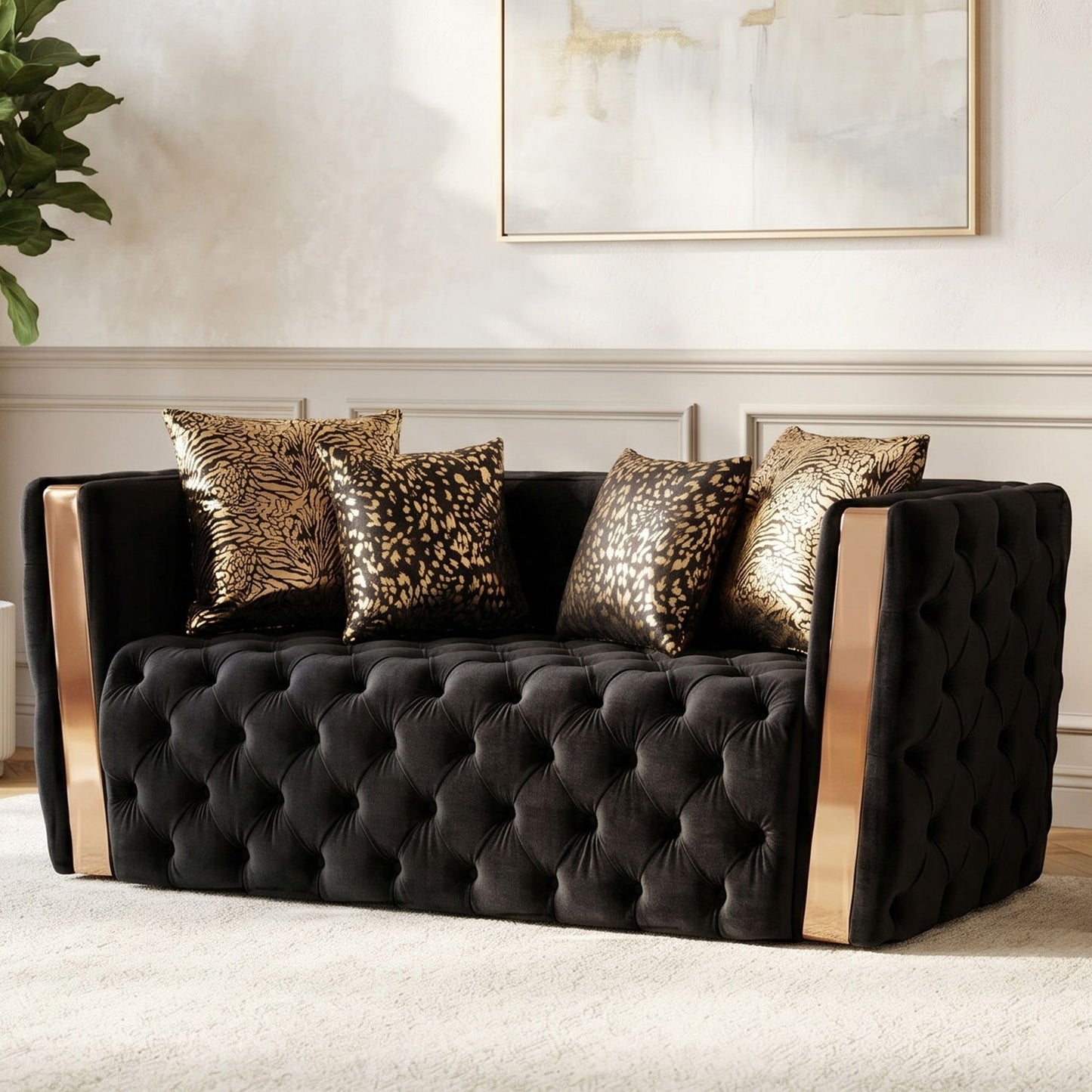 Naomi - Button Tufted Loveseat