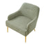 Modern Elegance Accent Chair With Curved Backrest