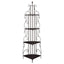 4 Shelf Corner Bookcase - Cappuccino