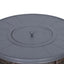 Outdoor Fire Pit Table With Lid - Espresso