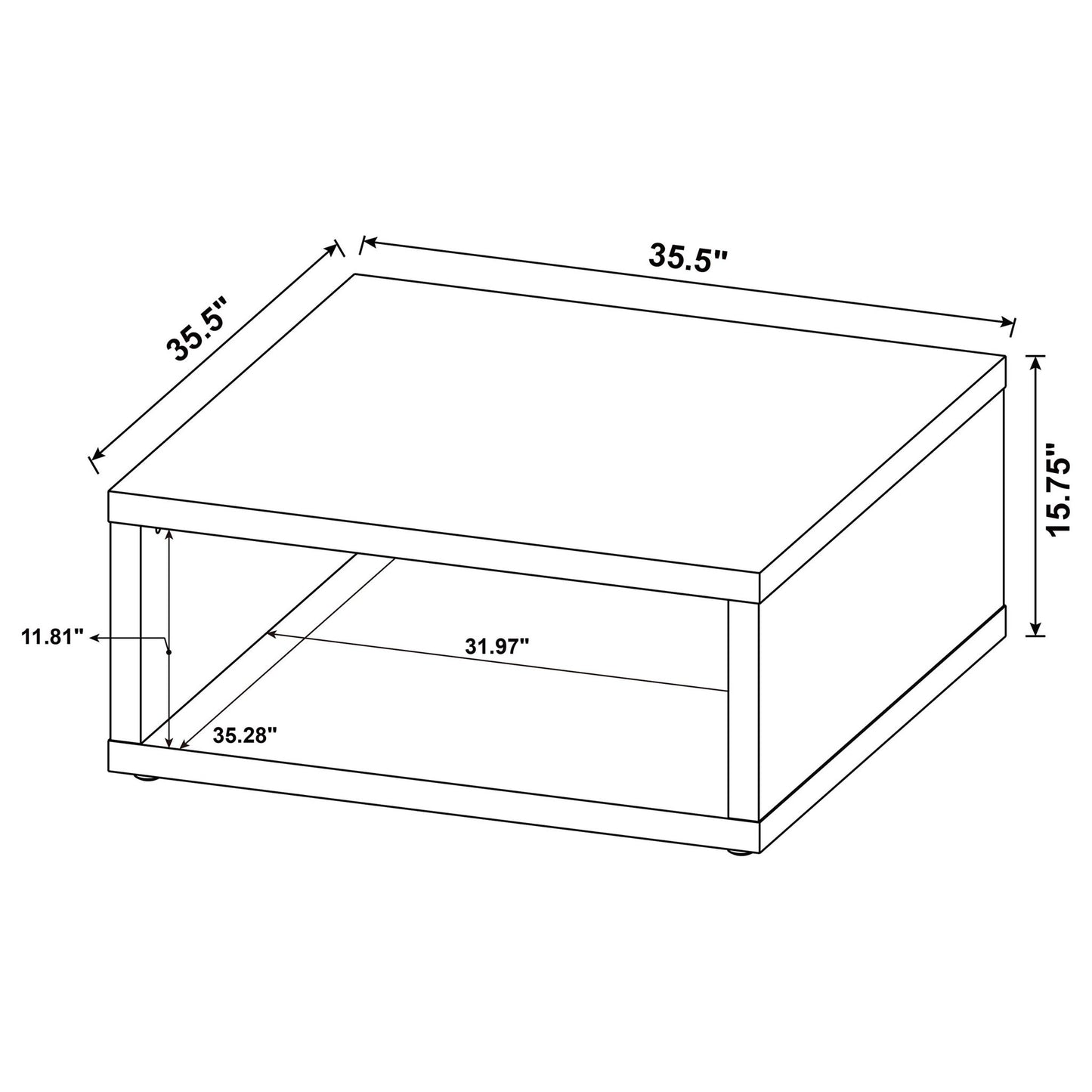 Flint - Square Table