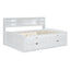 Daybed With 2 Bedside Cabinets, Upper Shelves And 4 Drawers