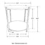 Bleskin - Round Accent Side Table With Shelf - White