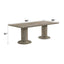 Gabrian - 7 Pieces Dining Room Set, Reclaimed - Beige / Gray