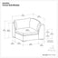 Jasmine - Corner Sofa Module - Gray